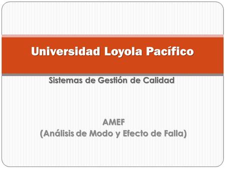 Universidad Loyola Pacífico