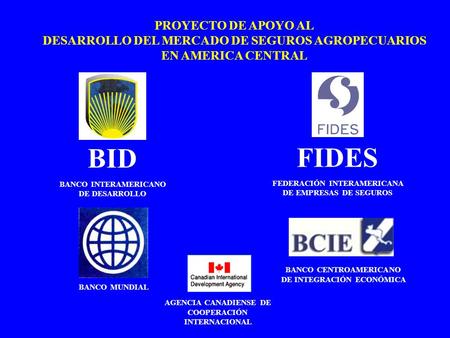 BID FIDES PROYECTO DE APOYO AL