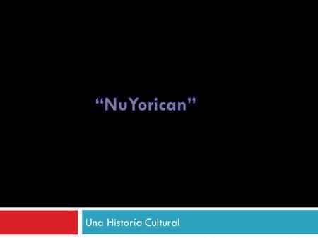 Una Historía Cultural. El Viaje Puertorriqueños que llegaron por barco ~1940.