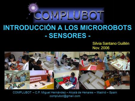 INTRODUCCIÓN A LOS MICROROBOTS - SENSORES -