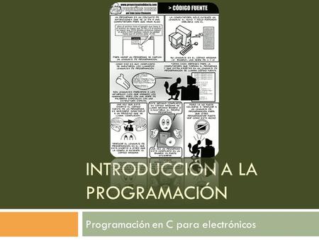 INTRODUCCIÓN A LA PROGRAMACIÓN