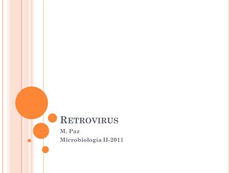 M. Paz Microbiología II-2011
