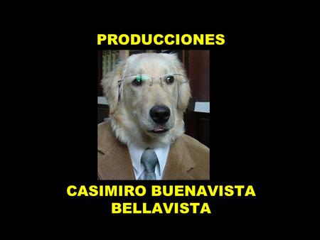 PRODUCCIONES CASIMIRO BUENAVISTA BELLAVISTA