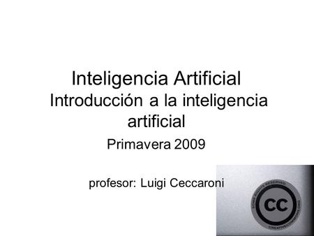 Inteligencia Artificial Introducción a la inteligencia artificial