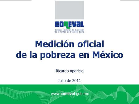 Medición oficial de la pobreza en México