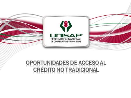 OPORTUNIDADES DE ACCESO AL CRÉDITO NO TRADICIONAL