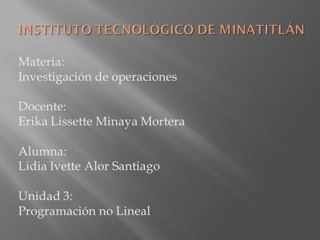 Instituto tecnológico de Minatitlán