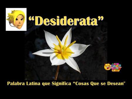 Palabra Latina que Significa “Cosas Que se Desean