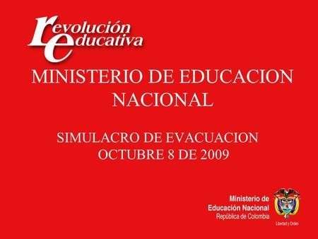 MINISTERIO DE EDUCACION NACIONAL