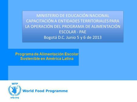 Programa de Alimentación Escolar Sostenible en América Latina