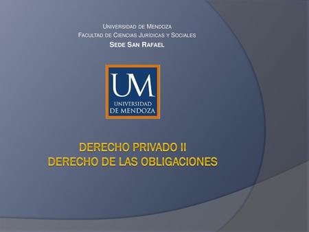 Derecho privado ii derecho de las obligaciones