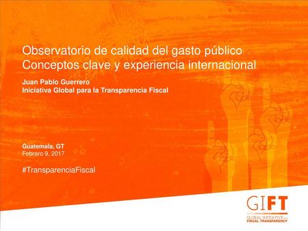 Observatorio de calidad del gasto público