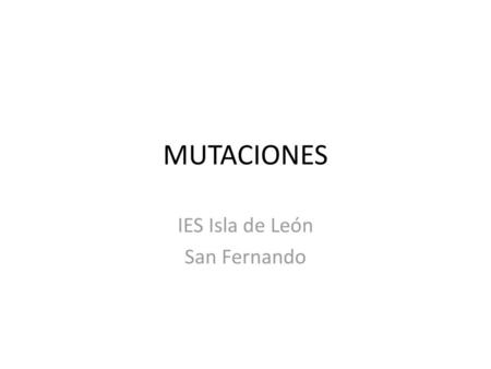 IES Isla de León San Fernando