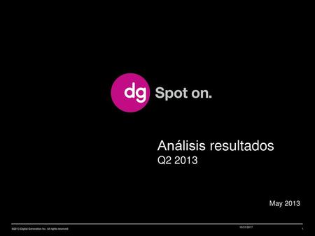 Análisis resultados Q May 2013