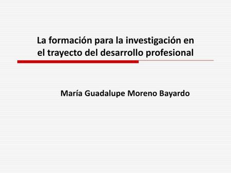 María Guadalupe Moreno Bayardo