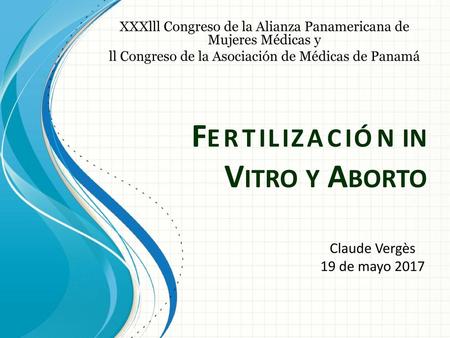 Fertilización in Vitro y Aborto