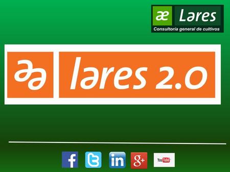 ¿Qué es Lares 2.0? Es un software para recolección de datos a campo. Se trata de una plataforma web que contiene información sobre insectos, malezas y.