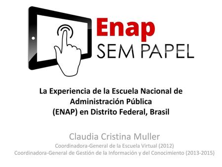 (ENAP) en Distrito Federal, Brasil