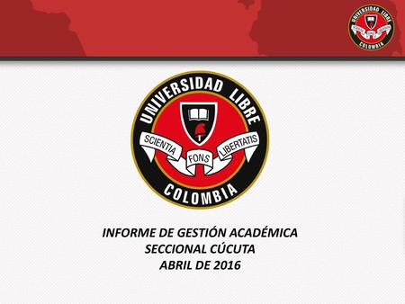 INFORME DE GESTIÓN ACADÉMICA