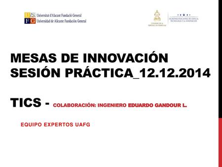 MESAS DE INNOVACIÓN SESIÓN PRÁCTICA_12. 12