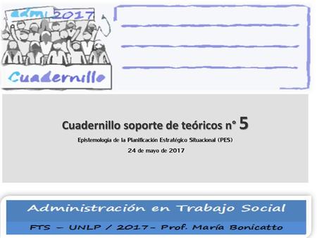 Cuadernillo soporte de teóricos n° 5