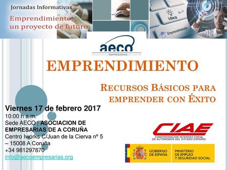 EMPRENDIMIENTO Recursos Básicos para emprender con Éxito