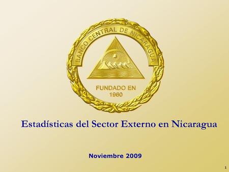 Estadísticas del Sector Externo en Nicaragua