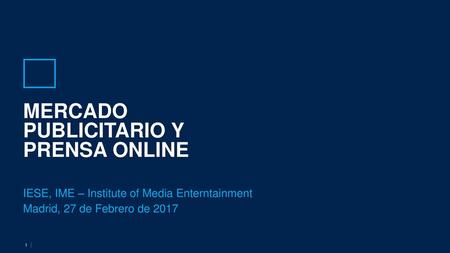 Mercado publicitario y prensa online