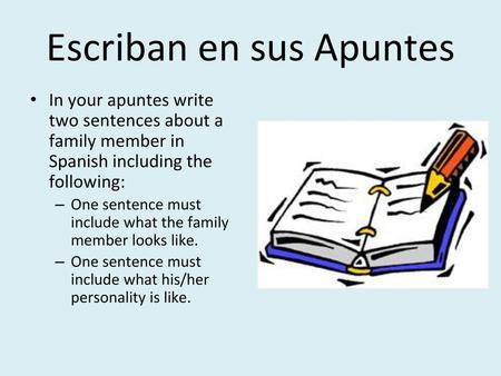 Escriban en sus Apuntes