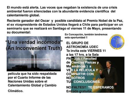 (An Inconvenient Truth)