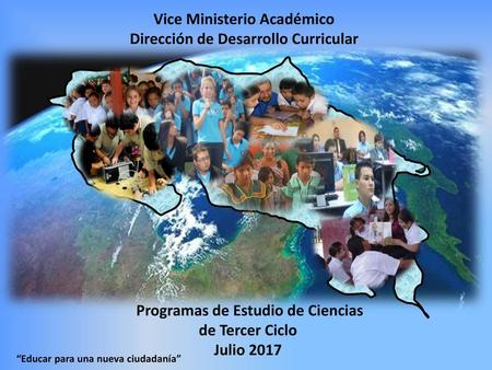 Vice Ministerio Académico Dirección de Desarrollo Curricular