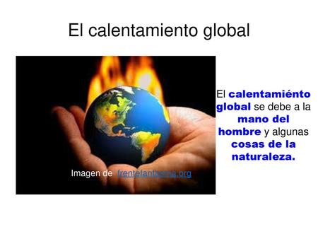 El calentamiento global