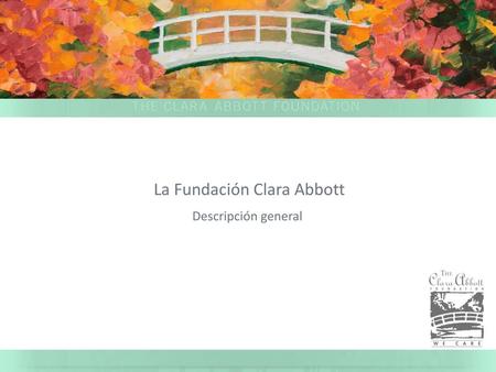 La Fundación Clara Abbott