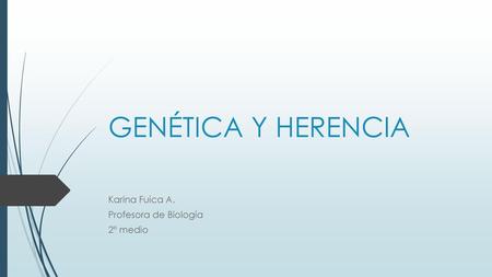 Karina Fuica A. Profesora de Biología 2º medio