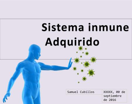 Sistema inmune Adquirido