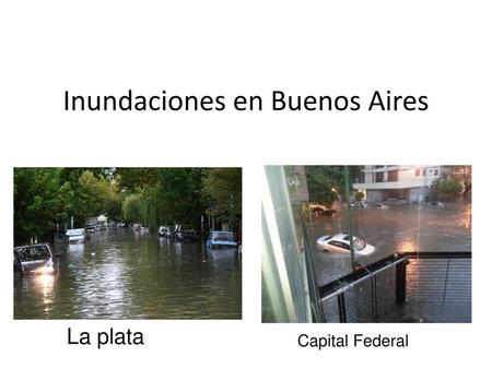 Inundaciones en Buenos Aires