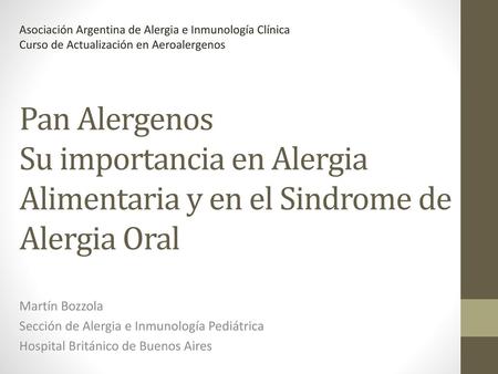 Asociación Argentina de Alergia e Inmunología Clínica