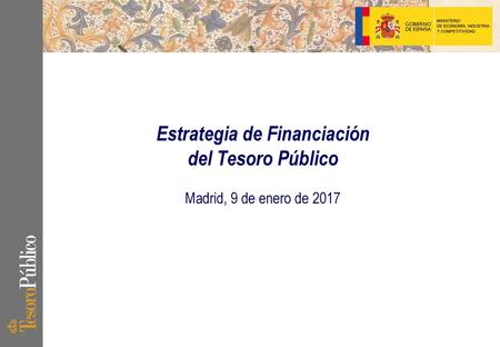 Resultados de la Financiación del Tesoro Público en 2016