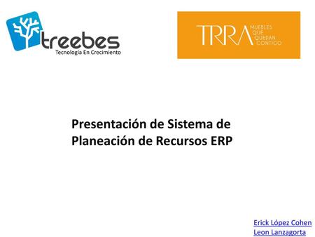 Presentación de Sistema de Planeación de Recursos ERP
