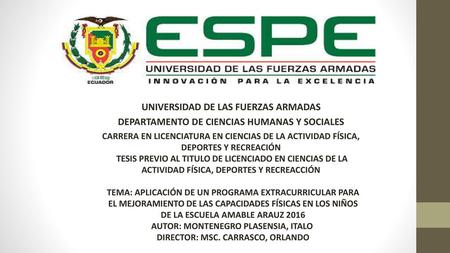 UNIVERSIDAD DE LAS FUERZAS ARMADAS
