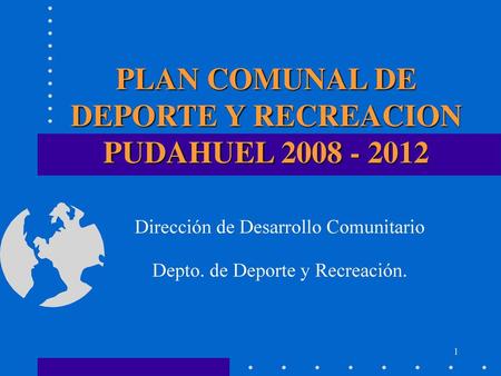 PLAN COMUNAL DE DEPORTE Y RECREACION PUDAHUEL