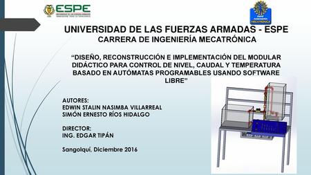 UNIVERSIDAD DE LAS FUERZAS ARMADAS - ESPE