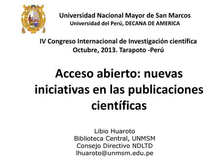 Acceso abierto: nuevas iniciativas en las publicaciones científicas