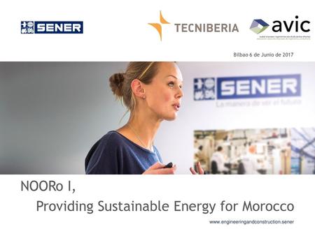 Providing Sustainable Energy for Morocco