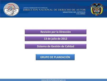 Revisión por la Dirección Sistema de Gestión de Calidad