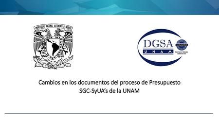 Cambios en los documentos del proceso de Presupuesto