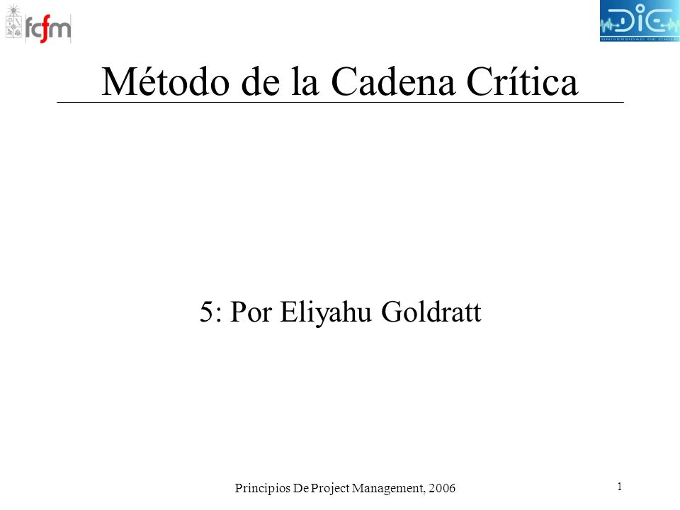 Método de la Cadena Crítica - ppt video online descargar