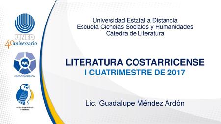 LITERATURA COSTARRICENSE