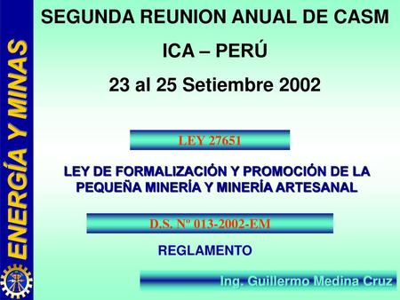 SEGUNDA REUNION ANUAL DE CASM