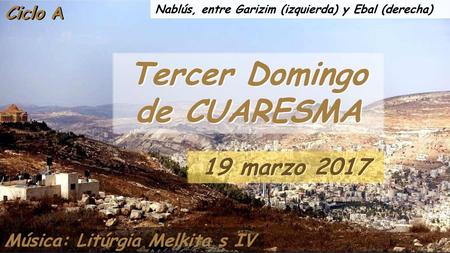 Tercer Domingo de CUARESMA